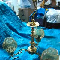 ANTICO LAMPADARIO ORO LUCIDO