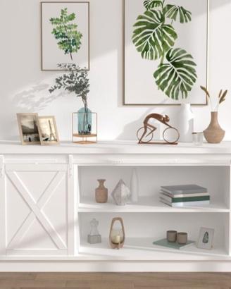 kit porta scorrevole bianco, nuovo