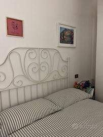 Letto ferro battuto bianco
