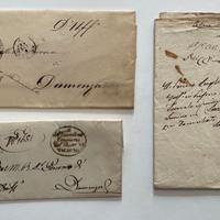 LETTERA  ANNO 1840 E ALTRI DOCUMENTI FINE 800 -