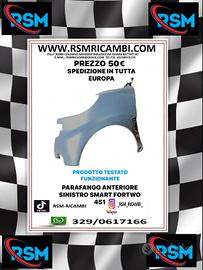 PARAFANGO ANTERIORE SINISTRO SMART 451