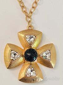 Collana oro Yves Saint Laurent Croce