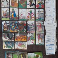 lotto 180 figurine diverse Animali nel mondo 1989