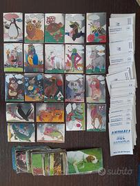 lotto 180 figurine diverse Animali nel mondo 1989
