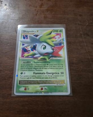 Shaymin X holo carta pokemon 