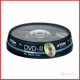 Confezione tdk dvd+r recordable media 16x speed