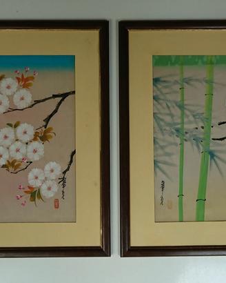 2 Quadri originali arte Giapponese