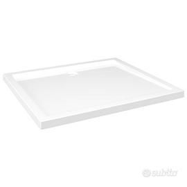 Piatto Doccia in ABS Rettangolare Bianco 80x90 cm