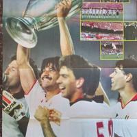 Poster grande e doppio, Gullit e Maradona 88/89