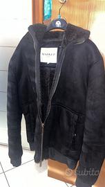 Giubotto stile montone nero merkup