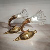 Coppia Lampade Murano Barovier' 