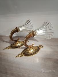 Coppia Lampade Murano Barovier' 