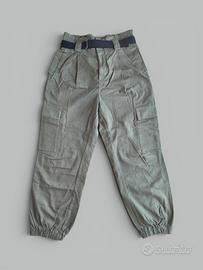 Pantaloni Cargo Jogger Paperbag Stradivarius