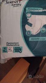Pannoloni Serenity a strappo taglia XL  4 confezii