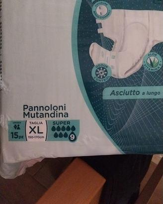 Pannoloni Serenity a strappo taglia XL  4 confezii