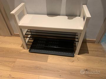 Panca con vano portascarpe e vassoio Ikea
