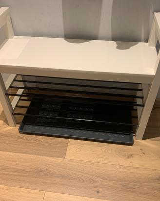Panca con vano portascarpe e vassoio Ikea