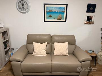 Divano in pelle  PoltroneSofa’ con relax