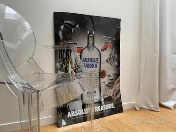 Grande poster in acciaio Absolut 1995