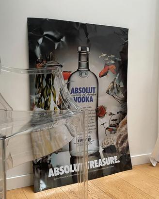 Grande poster in acciaio Absolut 1995
