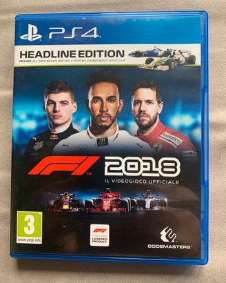 F1 2018 HEADLINE EDITION PS4