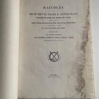 Libro antico 1842 "Raccolta di monumenti sacri..."