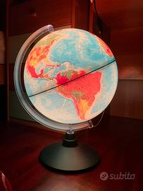 Lampada bajour mappamondo
