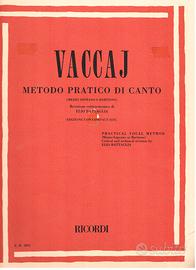 Nicola Vaccaj: metodo pratico di canto con CD