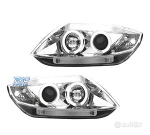 FARI BMW Z4 E85 03-09 OCCHI ANGELI CCFL FONDO CROM