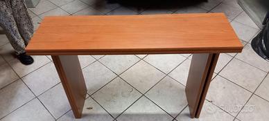 TAVOLO CONSOLLE IN LEGNO RICHIUDIBILE 78x70x117 cm