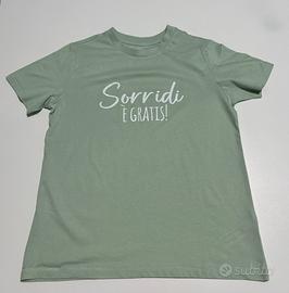 Maglietta a maniche corte verde menta