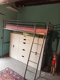 Struttura a soppalco il metallo+materasso