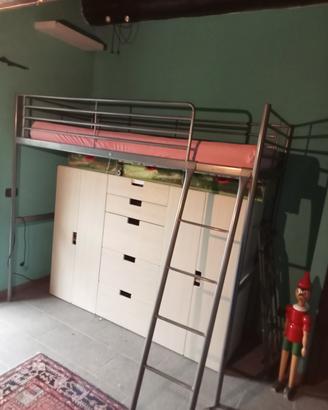 Struttura a soppalco il metallo+materasso