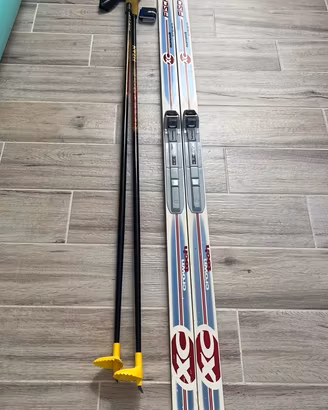 Sci fondo Fischer XC Crown 185cm+bastoncini Fizan
