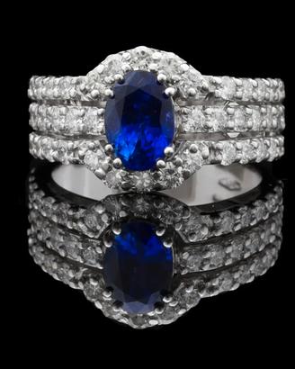 ANELLO A FASCIA ORO 18KT BRILLANTI 1.20CT NATURALI