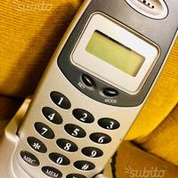 Telefono fisso con base,cavo spina,e batterie