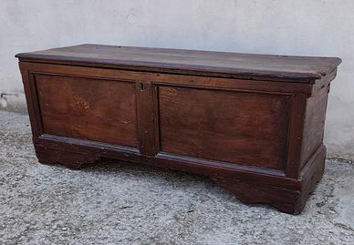 Cassapanca Antica Legno Massello fine 1700