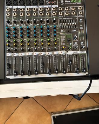Flightcase 19 rack 2U alloggio mixer e accessori
