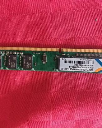 4GB DDR3 1600MHz Cervoz VLP Dimm RAM Desktop / Ser
