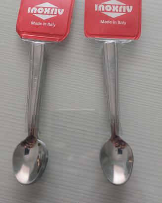 12 cucchiaini moka inox