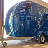 Trailer van trasporto cavalli due posti