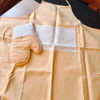 Set cucina da ricamare DMC: grembiule e guantone