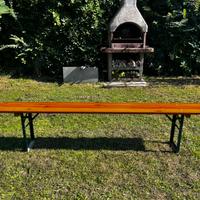 Panchina in legno da giardino 220 cm