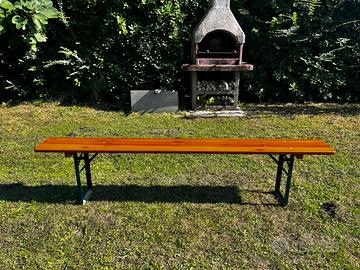 Panchina in legno da giardino 220 cm