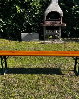 Panchina in legno da giardino 220 cm