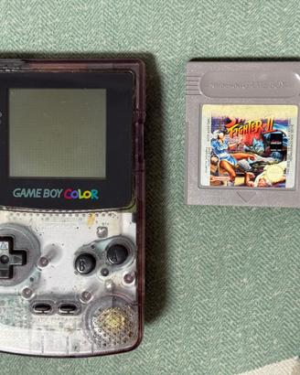 Nintendo Game Boy Color Trasparente + Gioco SF2