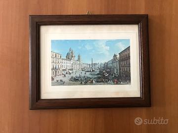Quadro raffigurante una veduta di Piazza Navona