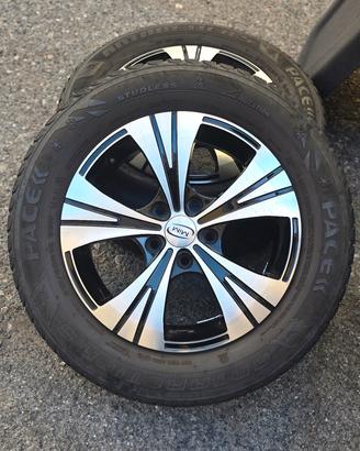 Nr 4 cerchi in lega neri diamanti Volkswagen