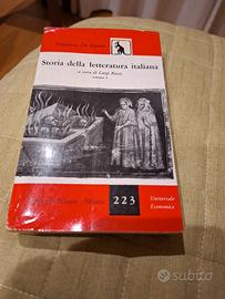 F.De Sanctis "Storia della letteratura italiana " 