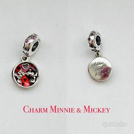 Disney Pandora Charm Amore e baci Mickey e Minnie